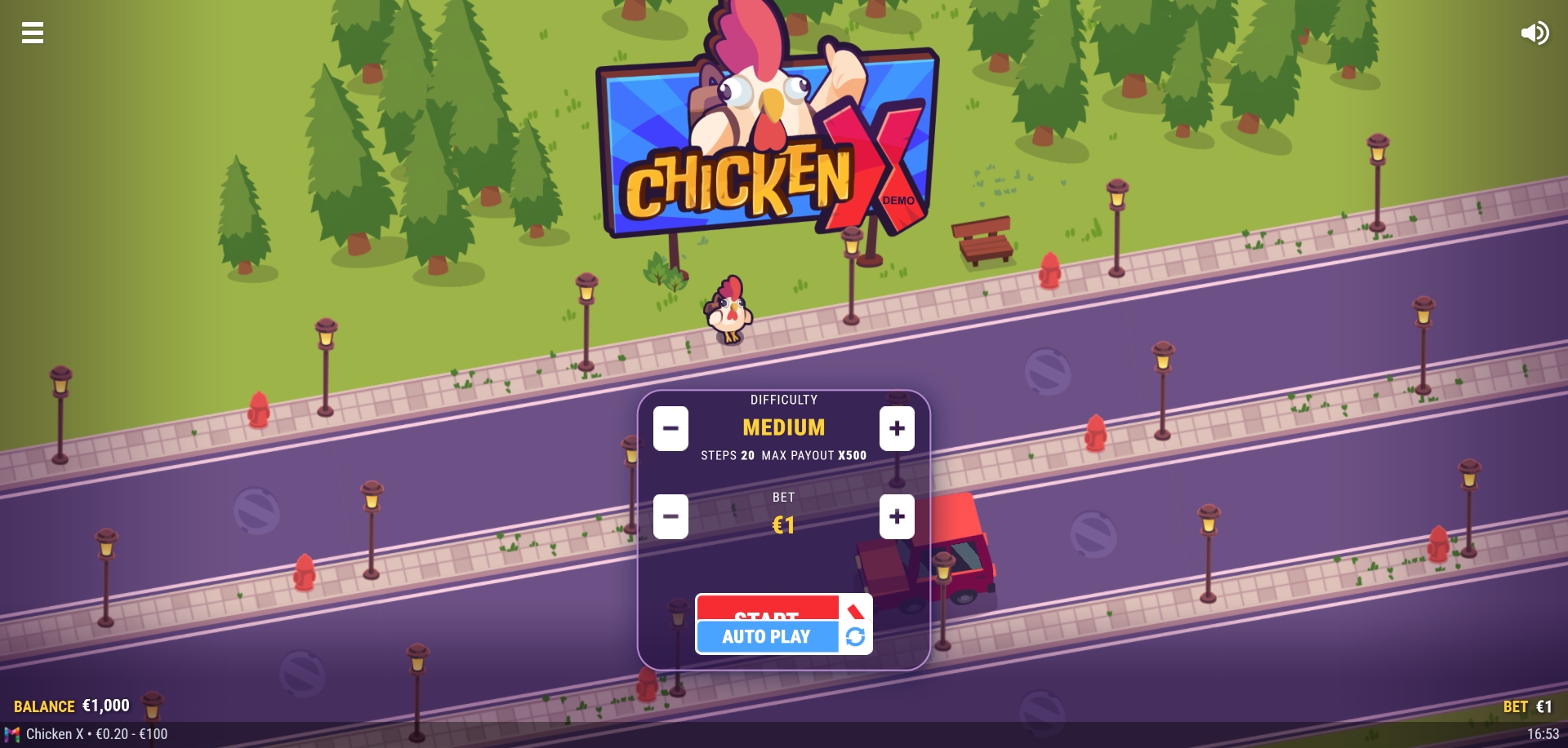 Demo slotu Chicken Road