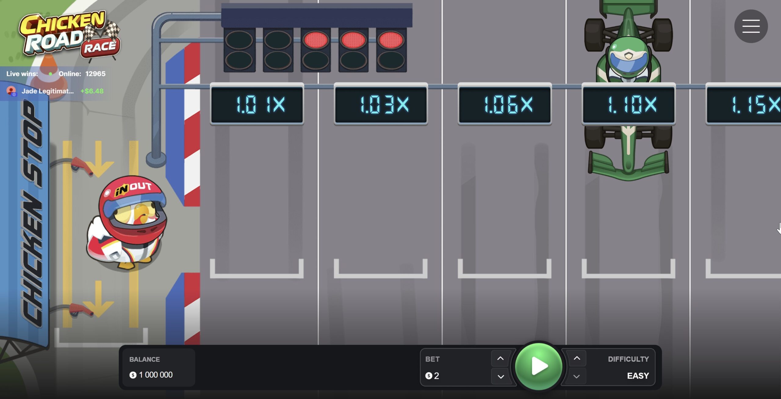 Chicken Road Race demo